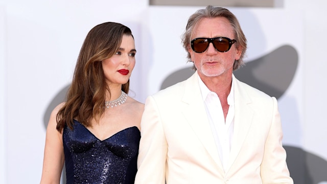 Rachel Weisz and Daniel Craig attend the "Queer" red carpet during the 81st Venice International Film Festival on September 03, 2024 in Venice, Italy. (Photo by Franco Origlia/Getty Images)