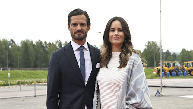 Prince Carl Philip and Princess Sofia visit Volvo CE in Arvika.