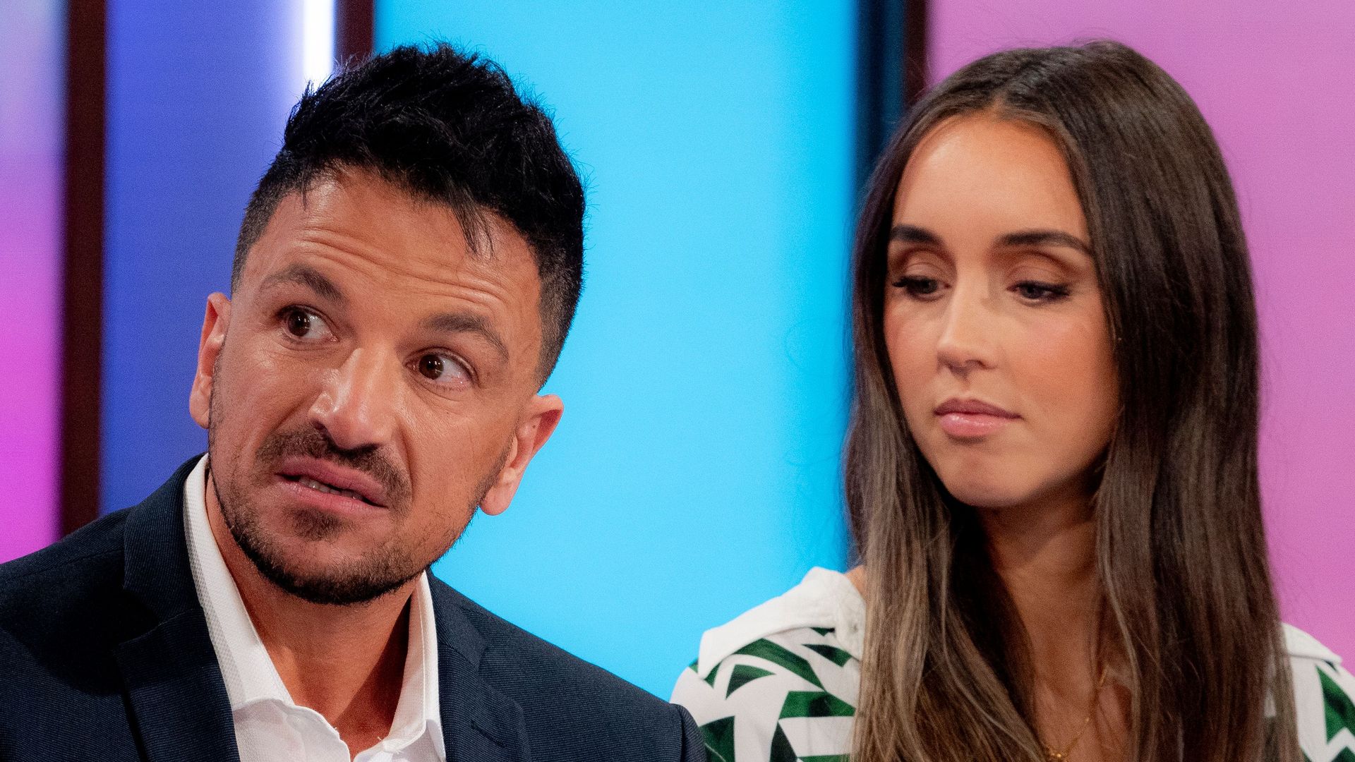 Peter Andre and Emily Andre on Loose Women table