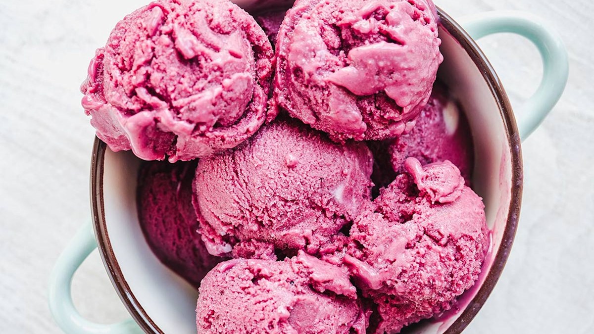 5- Minute Raspberry Sorbet (made in blender!) • Cook up Love