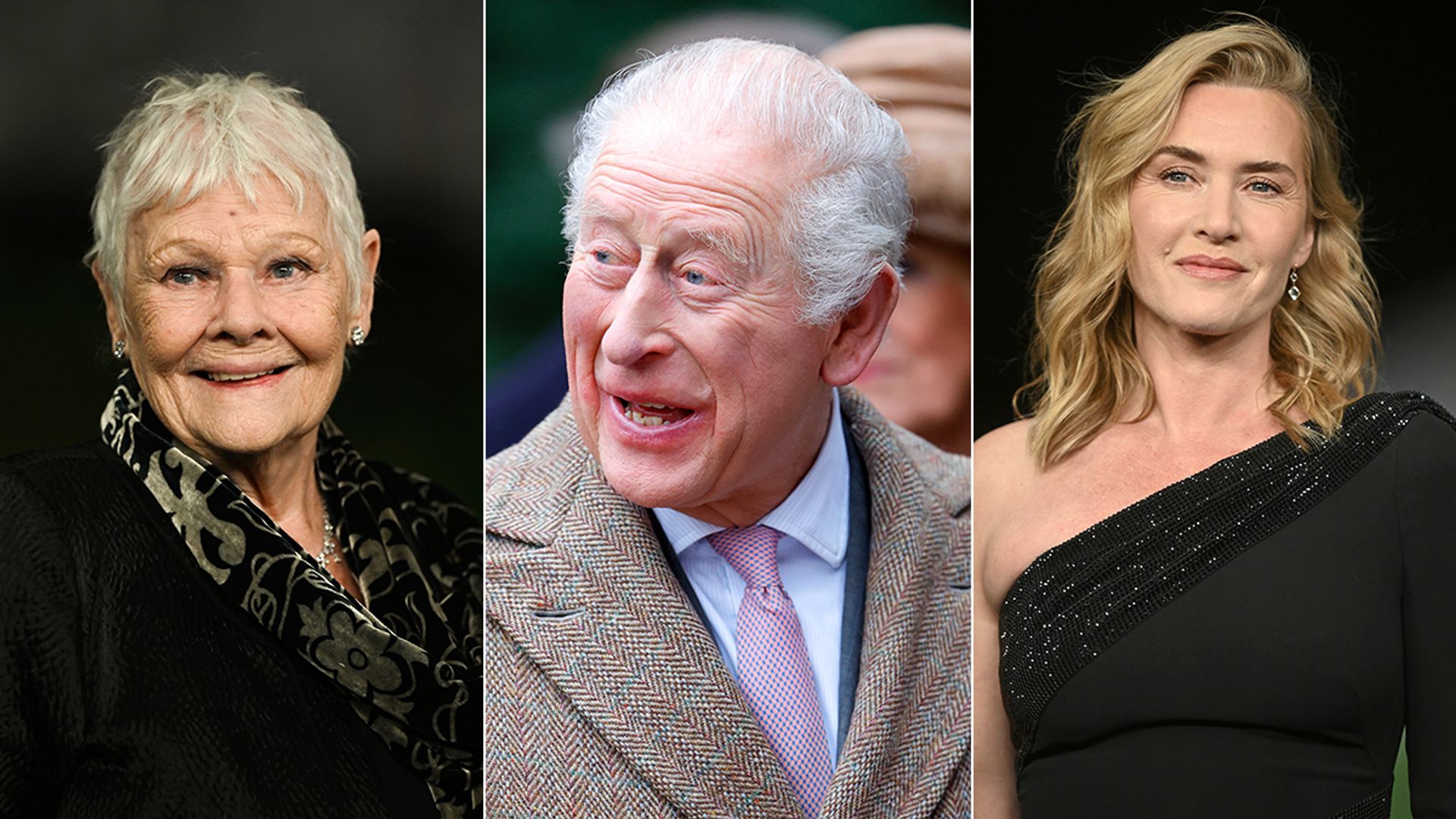 King Charles supported by Kate Winslet and Dame Judi Dench at glamorous premiere – best photos