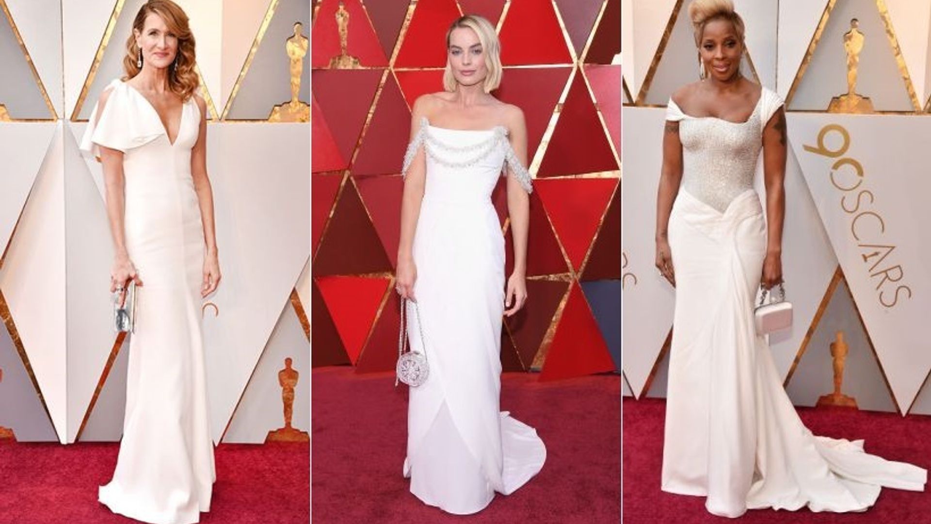 Oscars 2018: Margot Robbie leads white gown trend