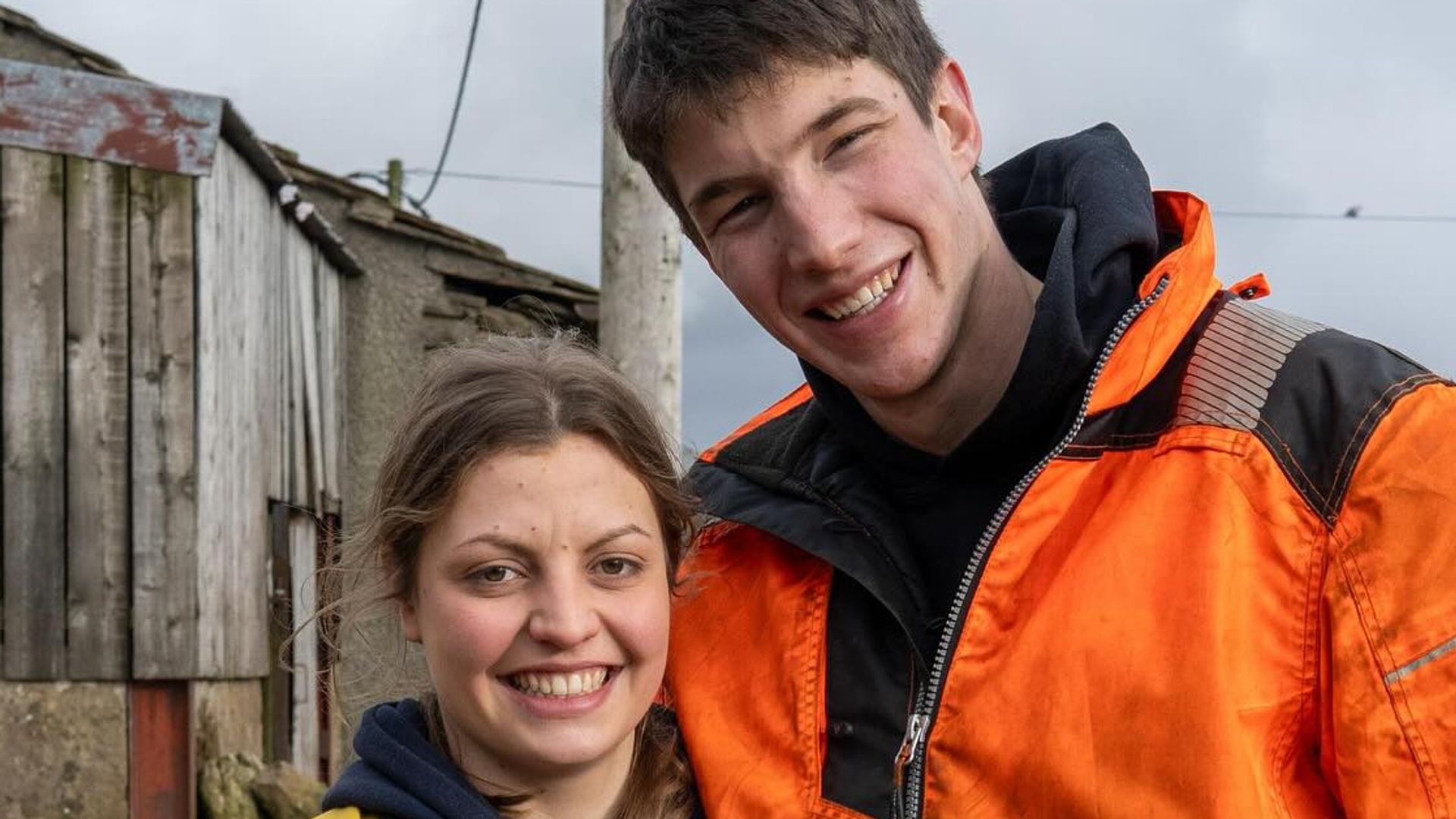 reuben owen with girlfriend jessica smiling 