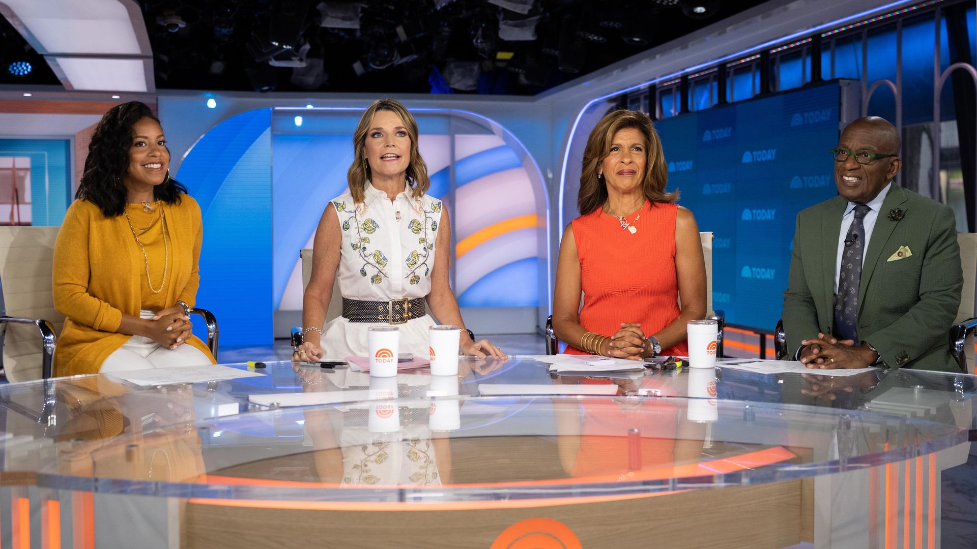 Today's Savannah Guthrie with her co-stars