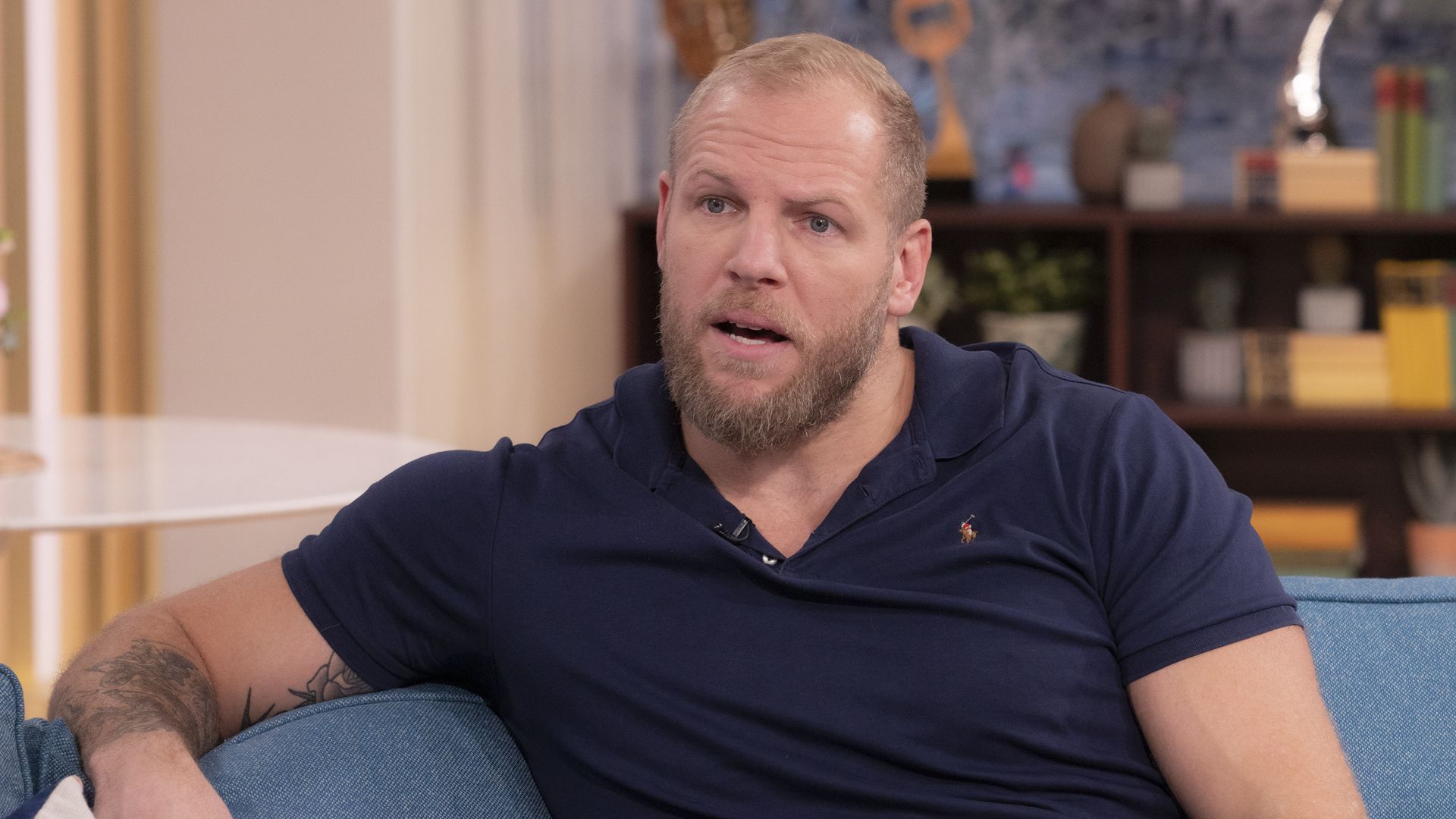 James Haskell on 'This Morning' TV show in Jan 2023