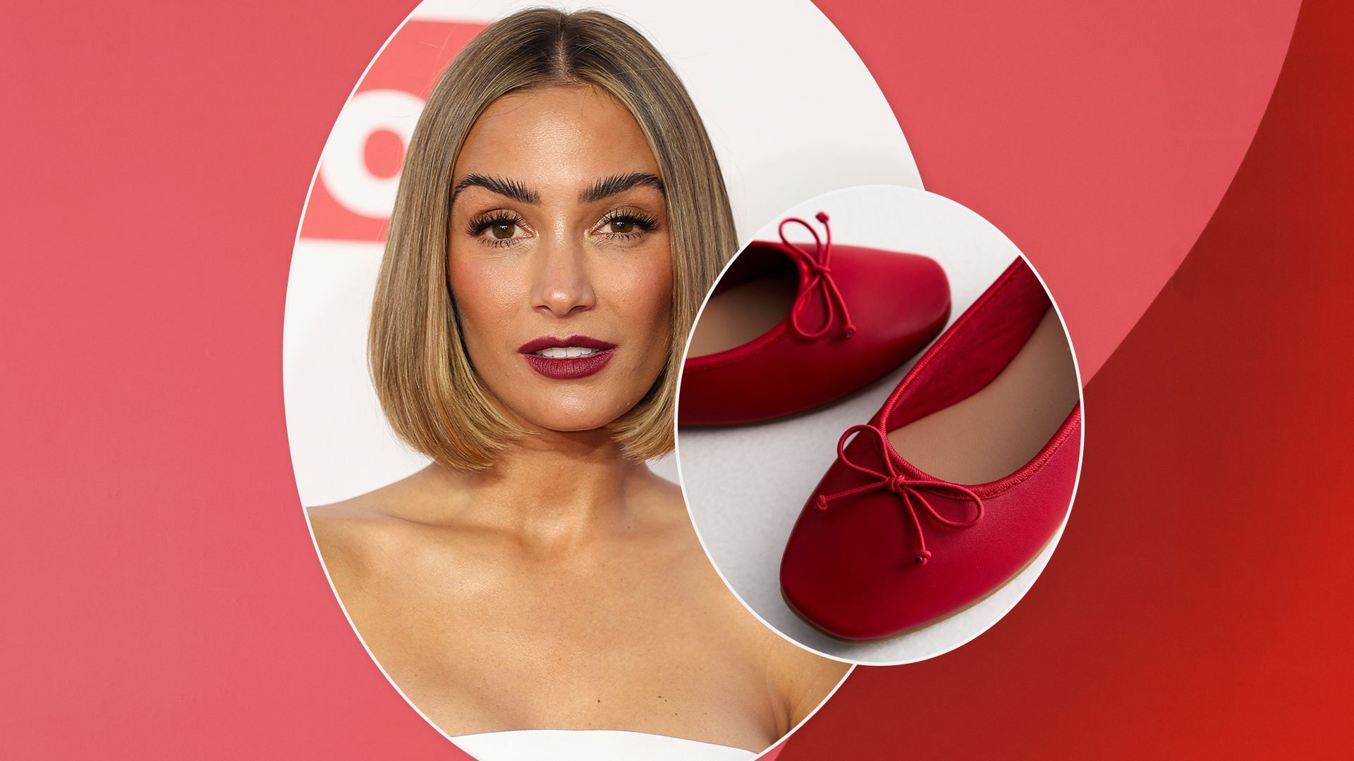 Frankie Bridge has influenced me to shop her £16 ‘comfy’ yet ‘elevated’ red ballet pumps