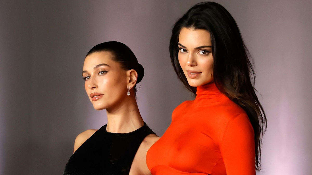 Kendall Jenner and Hailey Bieber ooze chic in sheer stockings and mini-skirts on star-studded night out