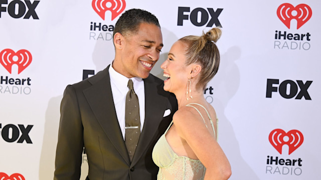 T. J. Holmes and Amy Robach at the 2024 iHeartRadio Music Awards held at the Dolby Theatre on April 1, 2024 in Los Angeles, California.