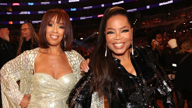 Gayle King and Oprah Winfrey attend the 66th GRAMMY Awards at Crypto.com Arena on February 04, 2024 in Los Angeles, California. (Photo by Johnny Nunez/Getty Images for The Recording Academy)