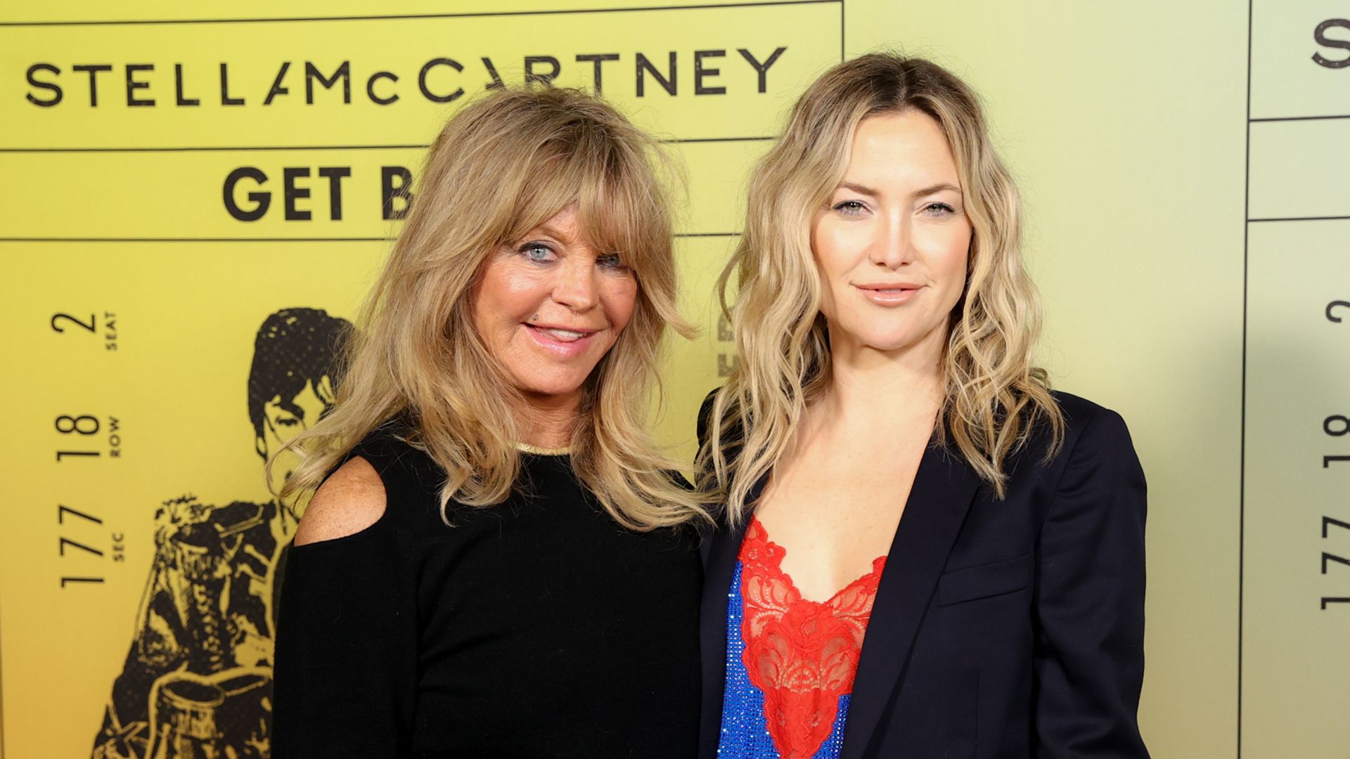 Kate Hudson and mom Goldie Hawn at a Stella McCartney celebration