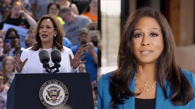 Left: Kamala Harris Right: Maya Harris