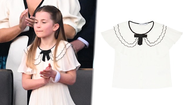 princess charlotte coronation concert dress blouse