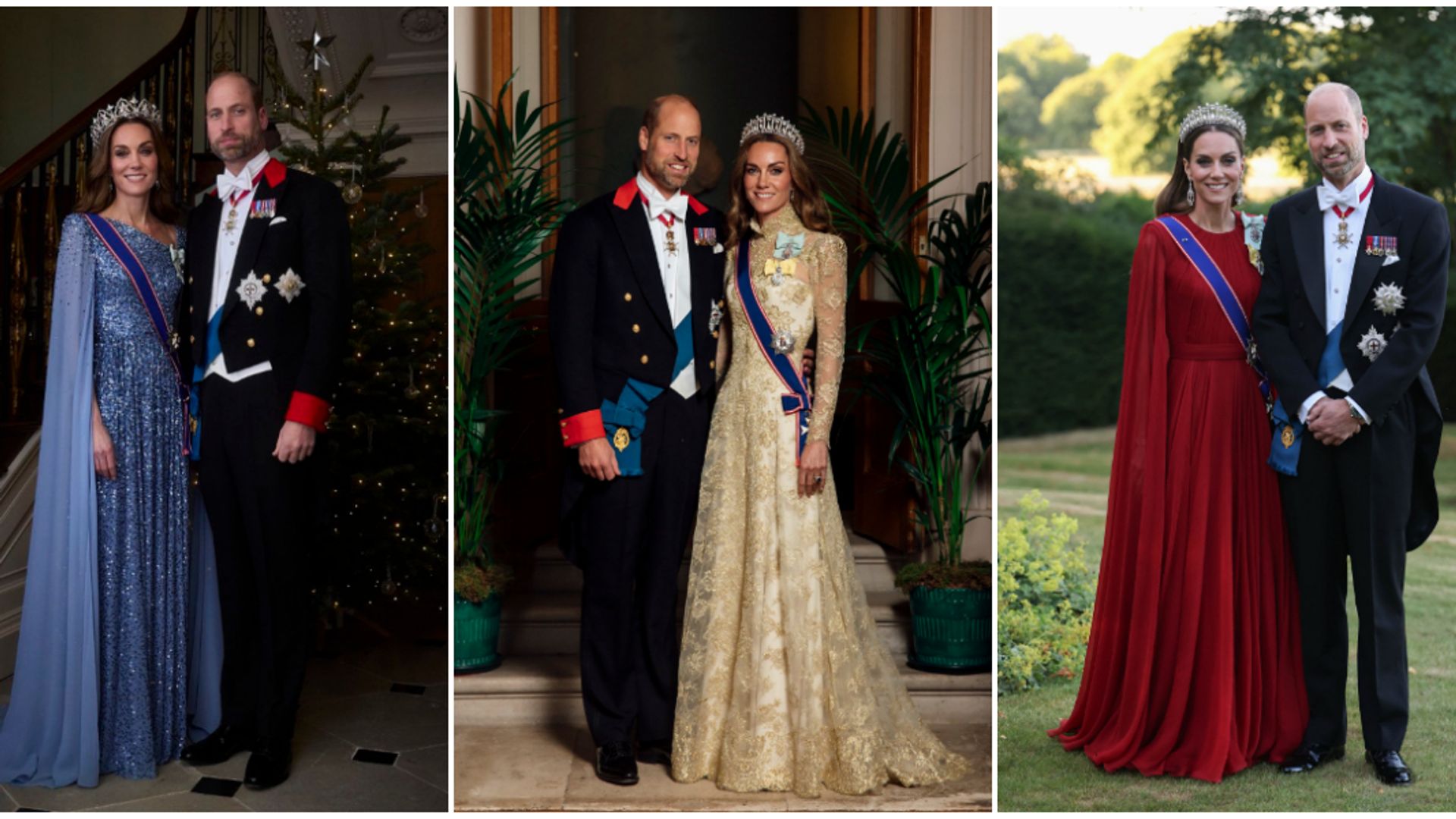 The Princess of Wales' 2025 state banquet looks