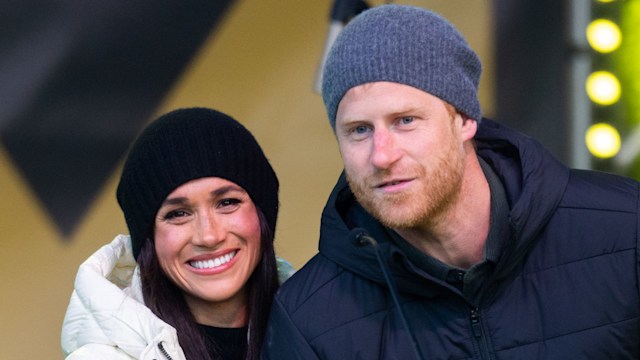 Meghan Markle and Prince Harry smiling together