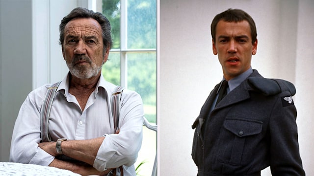 Robert Lindsay in Sherwood, Robert in Get Some In!, split image