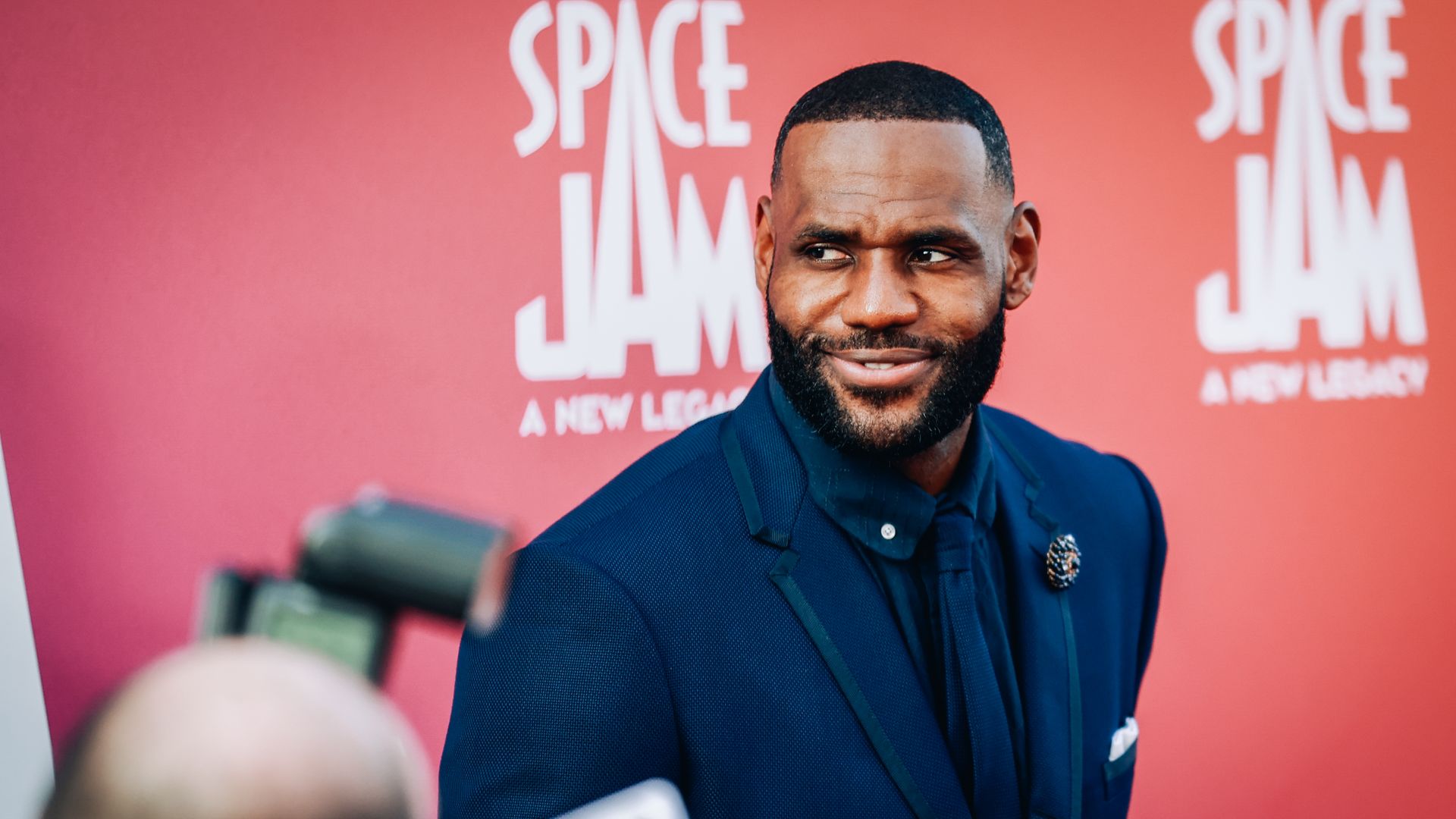 LeBron James attends the premiere of Warner Bros "Space Jam: A New Legacy" at Regal LA Live on July 12, 2021 in Los Angeles, California