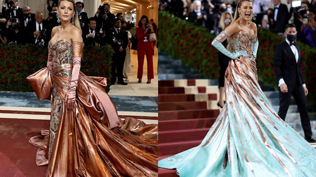 Met Gala: Blake Lively dress transforms; Versace fashion NYC inspired