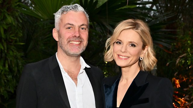 Jonathan Stadlen (L) and Emilia Fox attend 'Palace Of Palms: A Night Celebrating Heritage At Royal Botanic Gardens, Kew' on May 02, 2024 in London, England