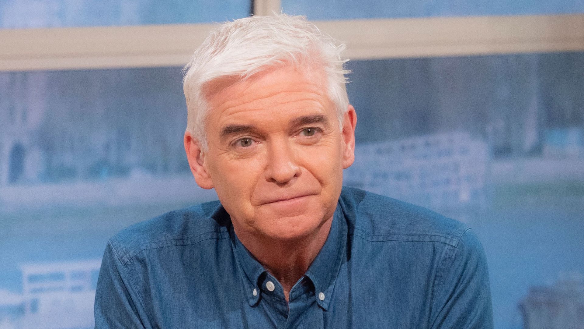 Phillip Schofield wears a denim shirt on This Morning