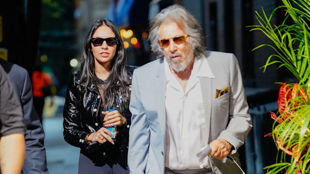 Noor Alfallah walking with Al Pacino