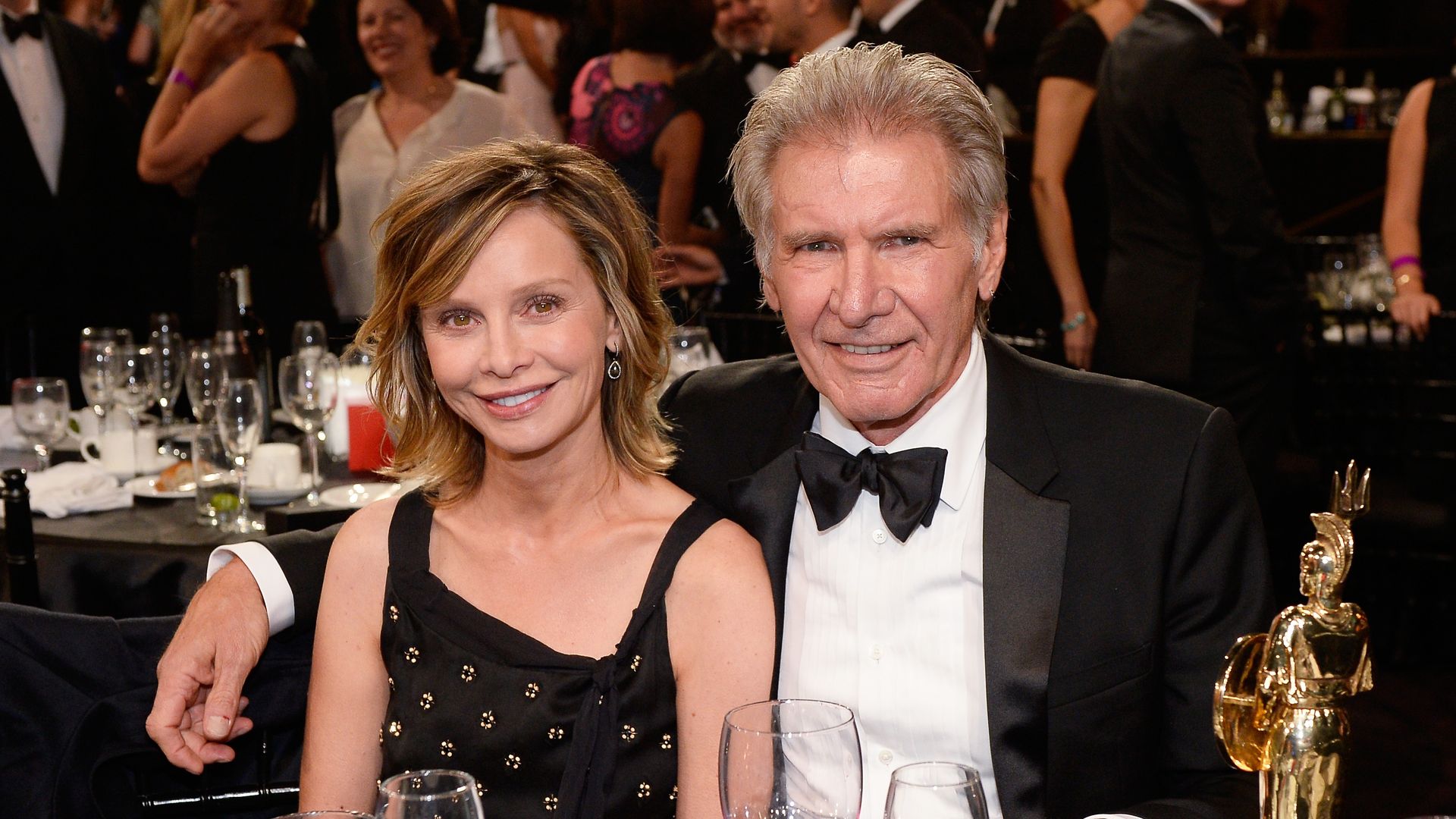 Harrison Ford at a Gala with wife Calista Flockhart