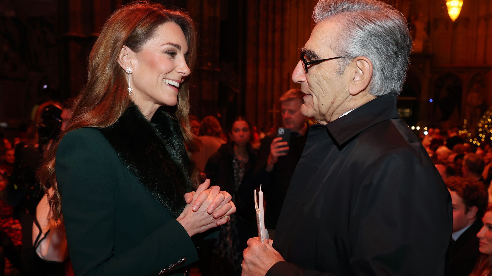 Princess Kate's endearing words for Eugene Levy when they finally met - watch