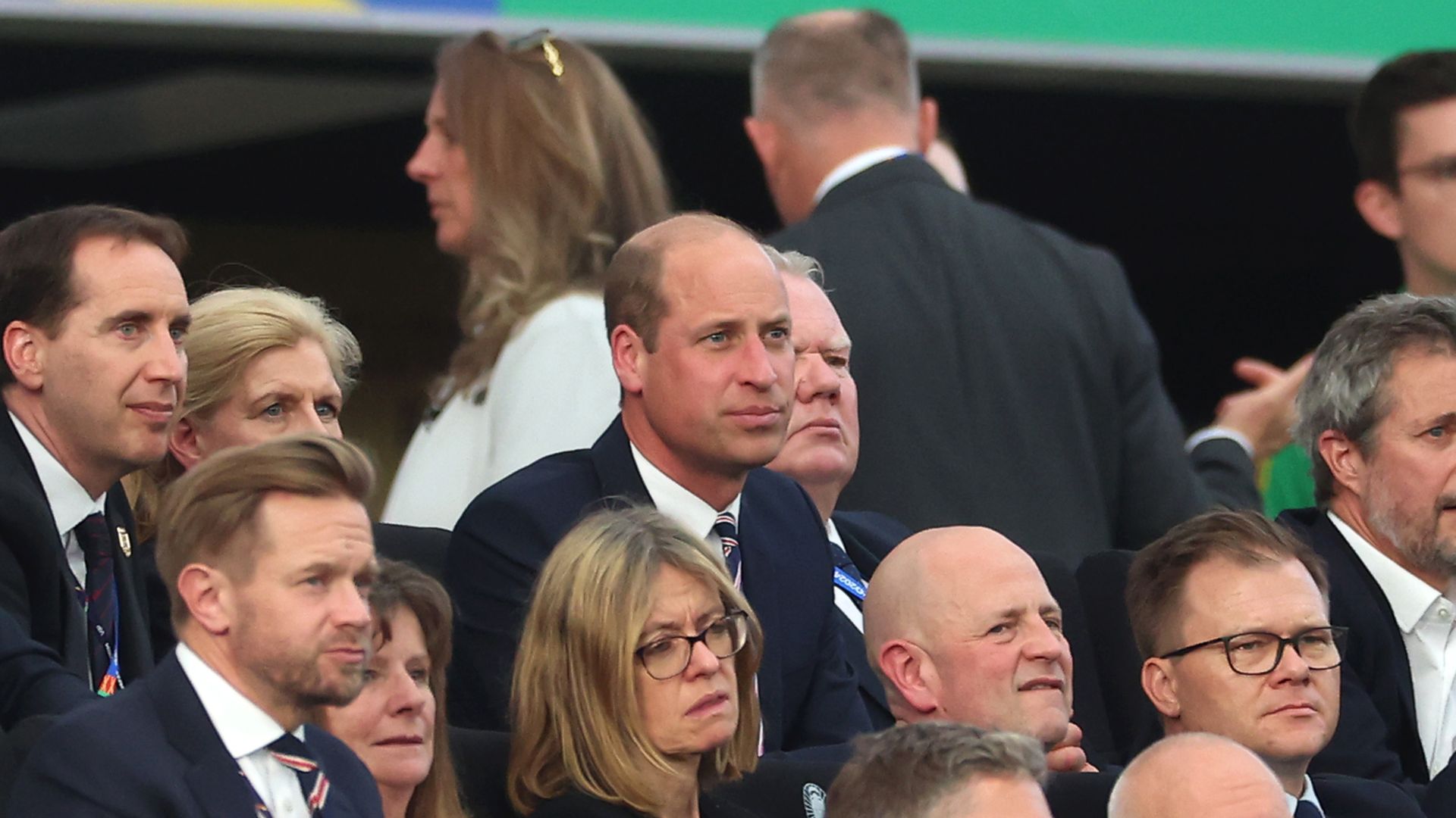 Prince William looking downbeat
