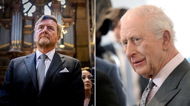 Split image of King Willem-Alexander and King Charles