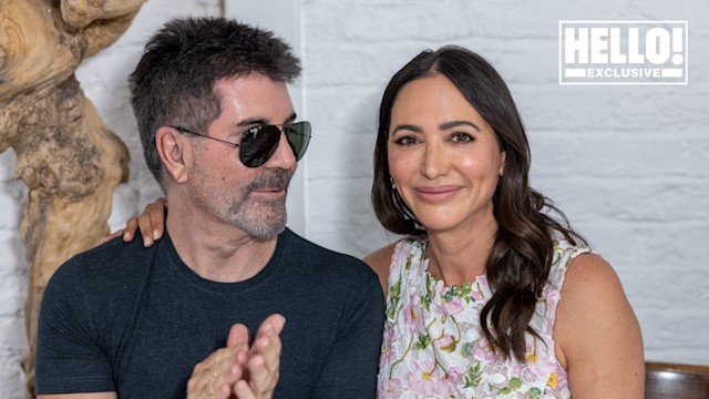 Simon Cowell and Lauren Silverman pose for HELLO!