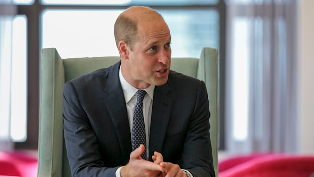 Prince William speaks with the President of Ecuador, Lasso Mendoza in New York