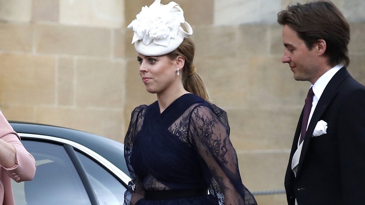 Princess Beatrice wows in sheer lace dress at royal wedding – and it's ...