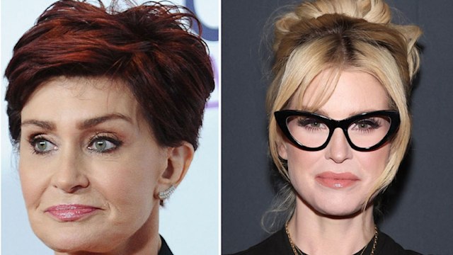 Kelly and Sharon Osbourne 