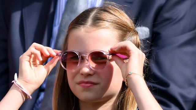 princess charlotte adjusting sunglasses