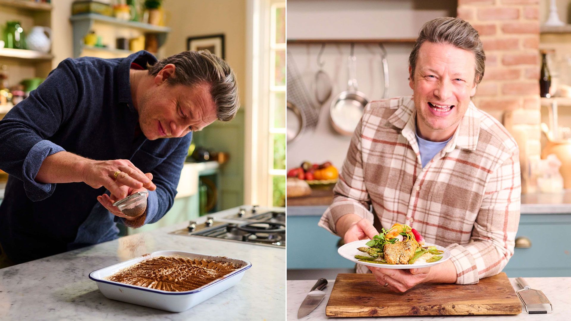 Jamie Oliver unveils twinkling Christmas kitchen transformation amid publishing scandal