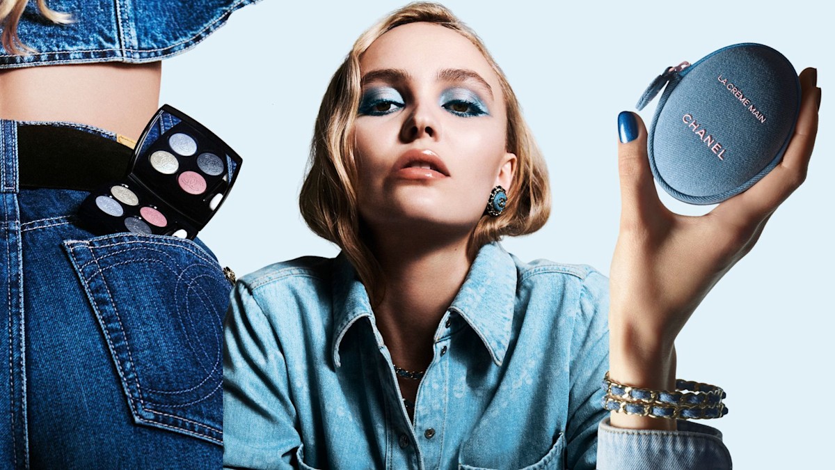 Chanel has made it official – denim makeup is the beauty trend to wear this spring