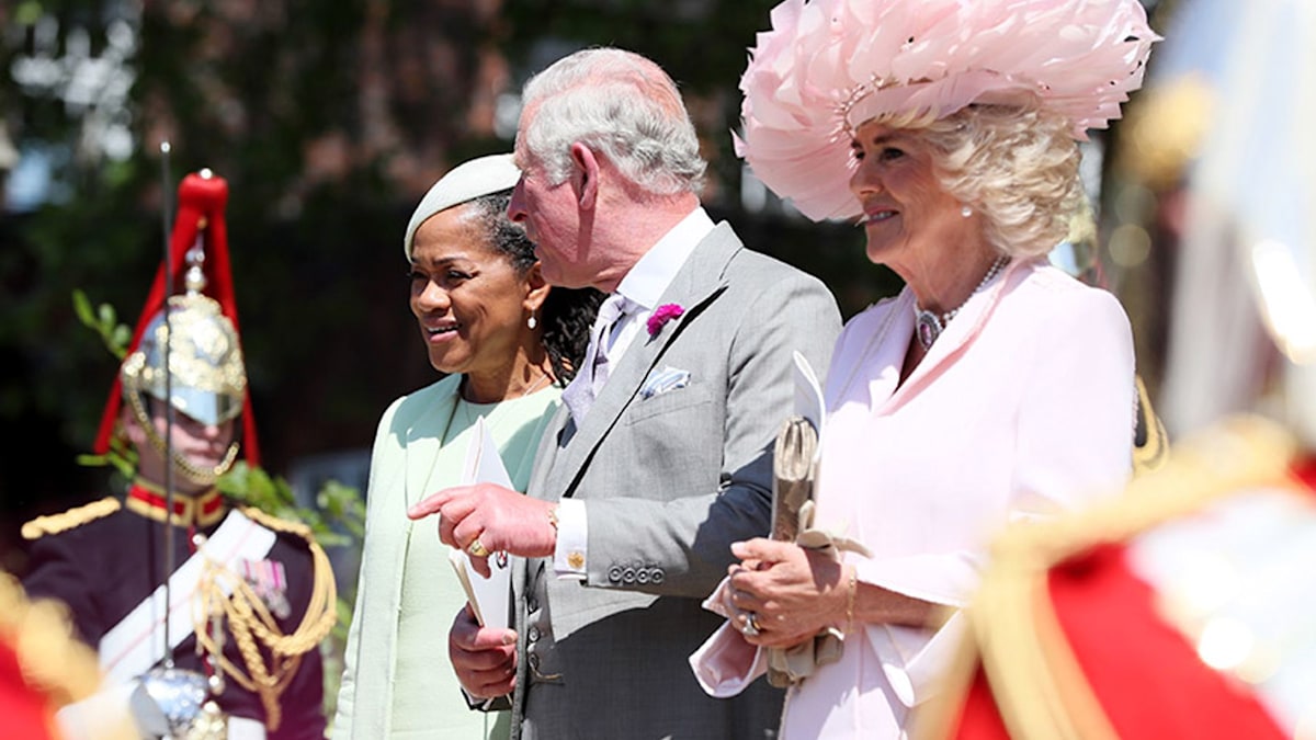 Prince Charles and Doria Ragland are all smiles after Meghan's royal ...