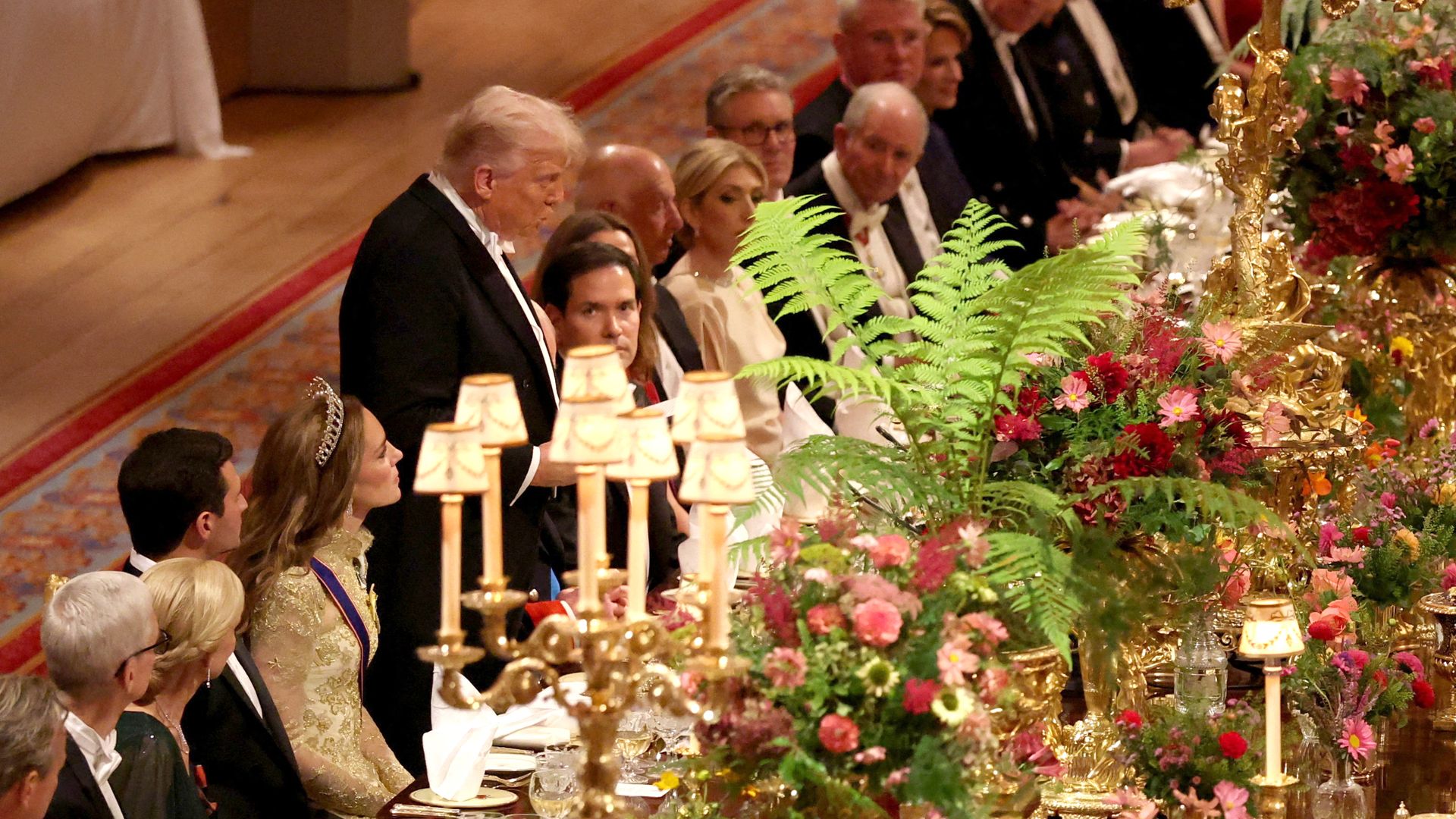 Donald Trump delivering a speech