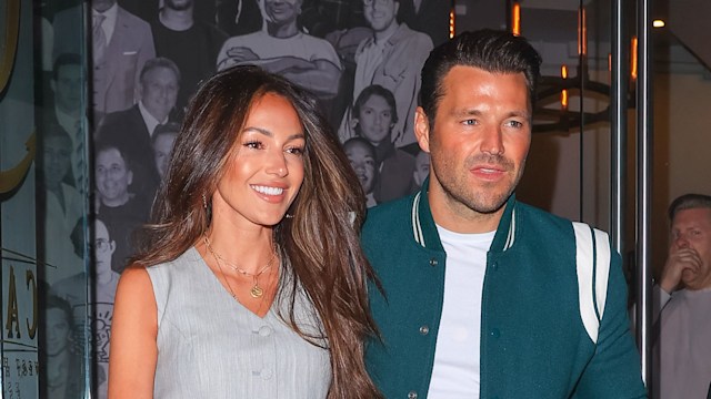 Michelle Keegan and Mark Wright walking 