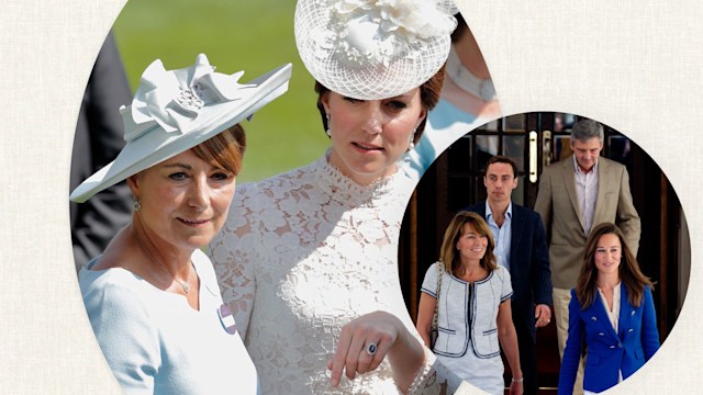 Carole Middleton with her three children