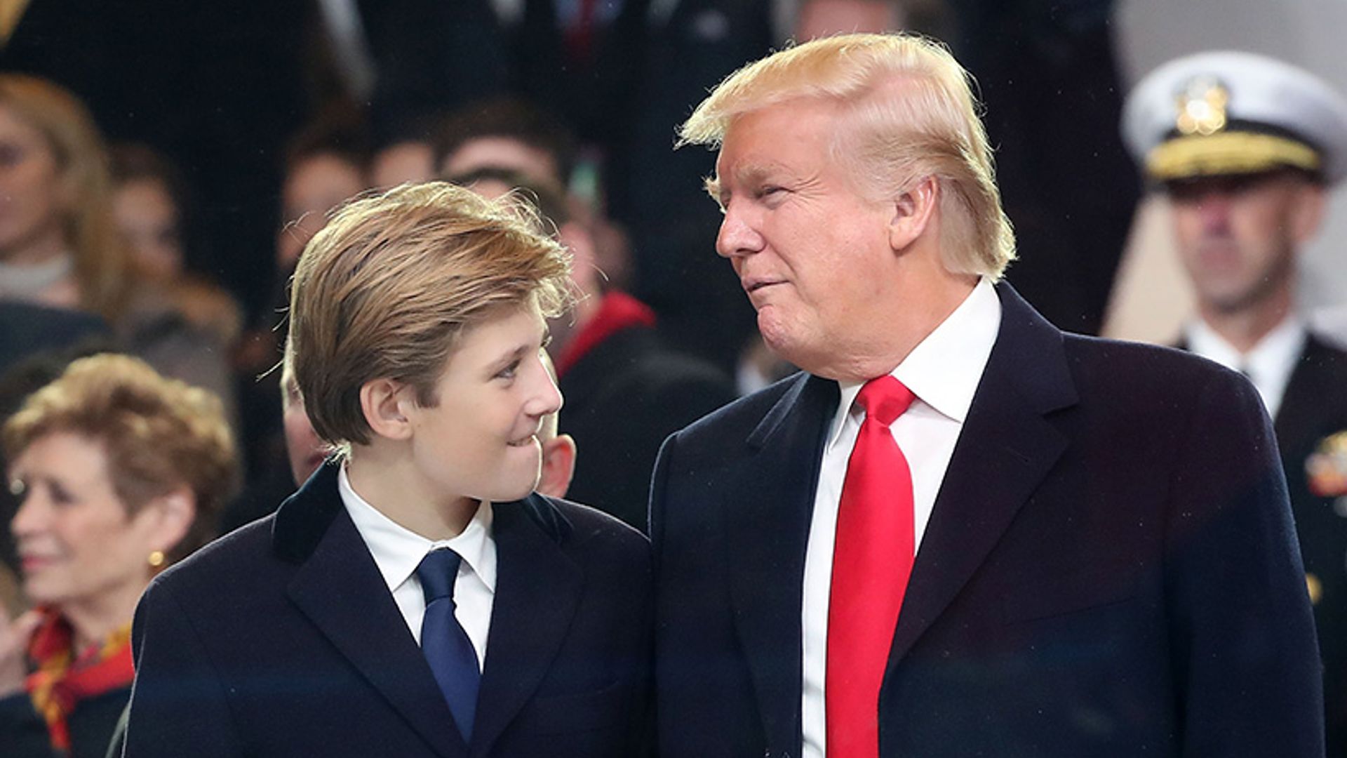 WATCH Barron Trump plays peekaboo with Ivanka's baby son Theodore