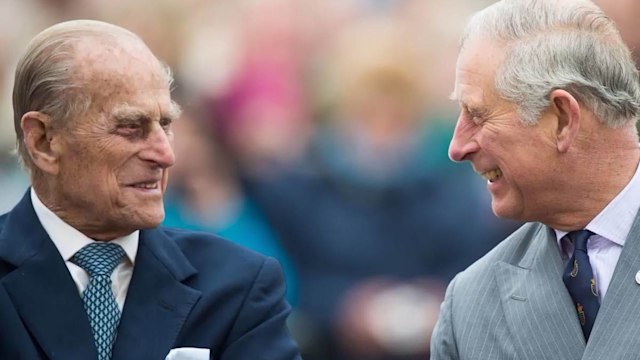 prince philip visited by prince charles