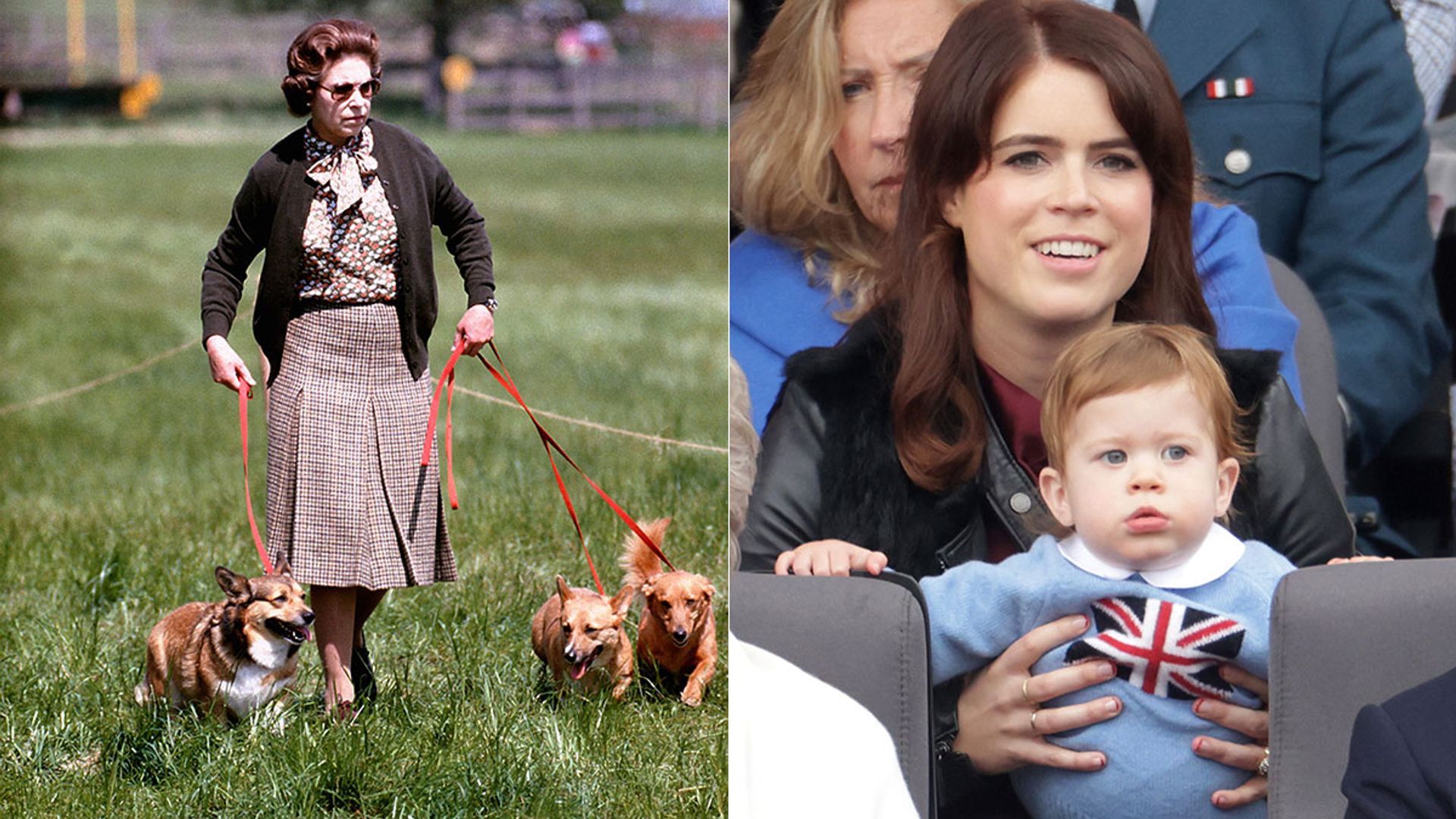 Princess Eugenie's son August walks late Queen's corgi in heart-warming new photo