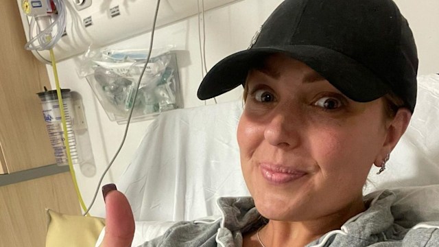 Amy Dowden receiving cancer treatment