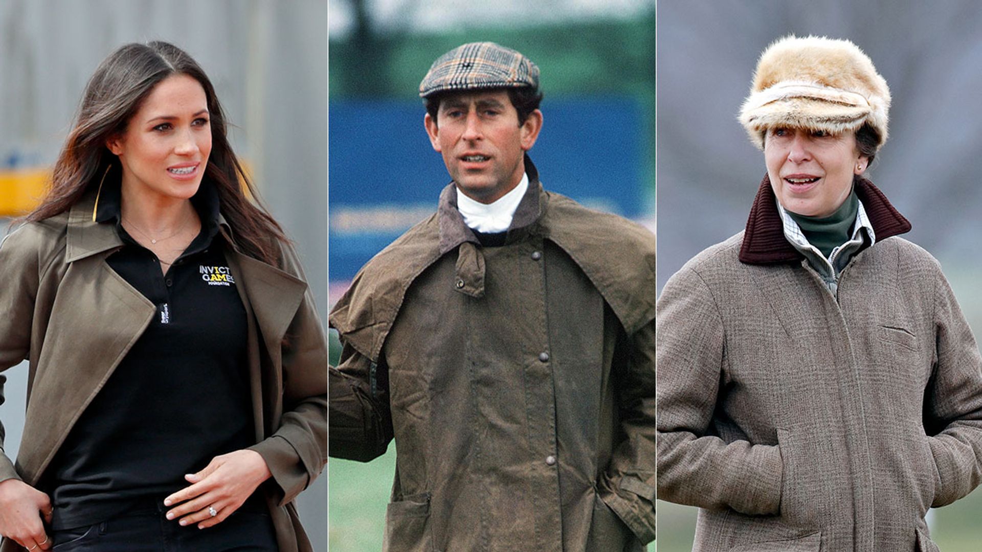 royals wearing country clothing 