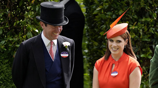 Princess Eugenie and Jack Brooksbank during day five of Royal Ascot