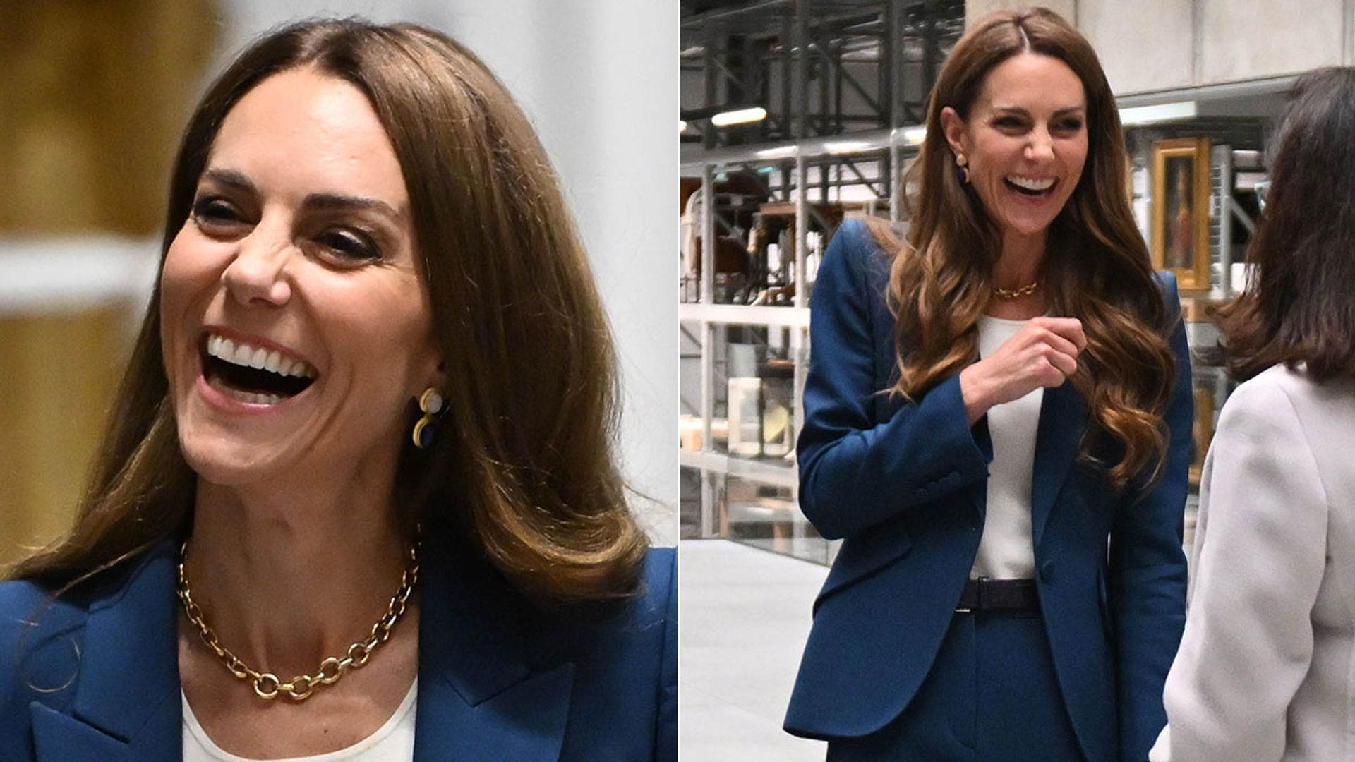 Kate Middleton seen laughing