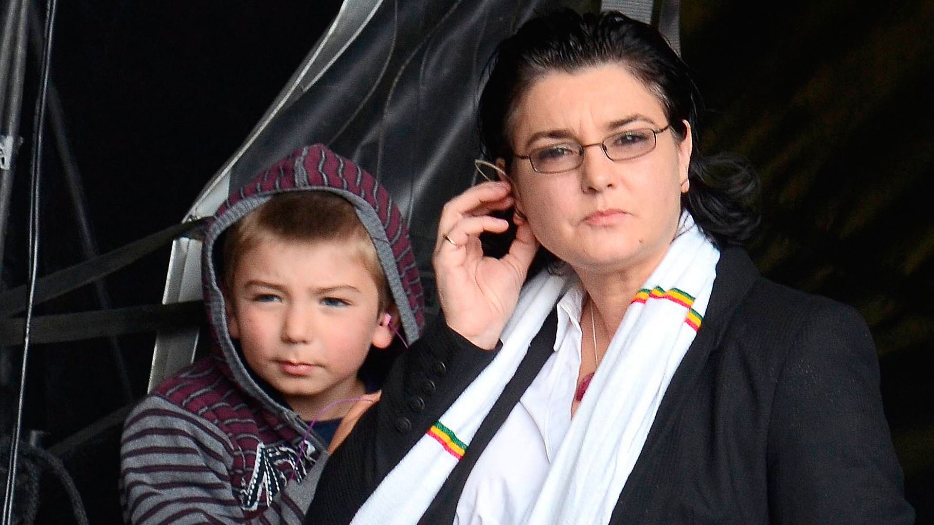 Singer Sinead O'Connor with her son Shane