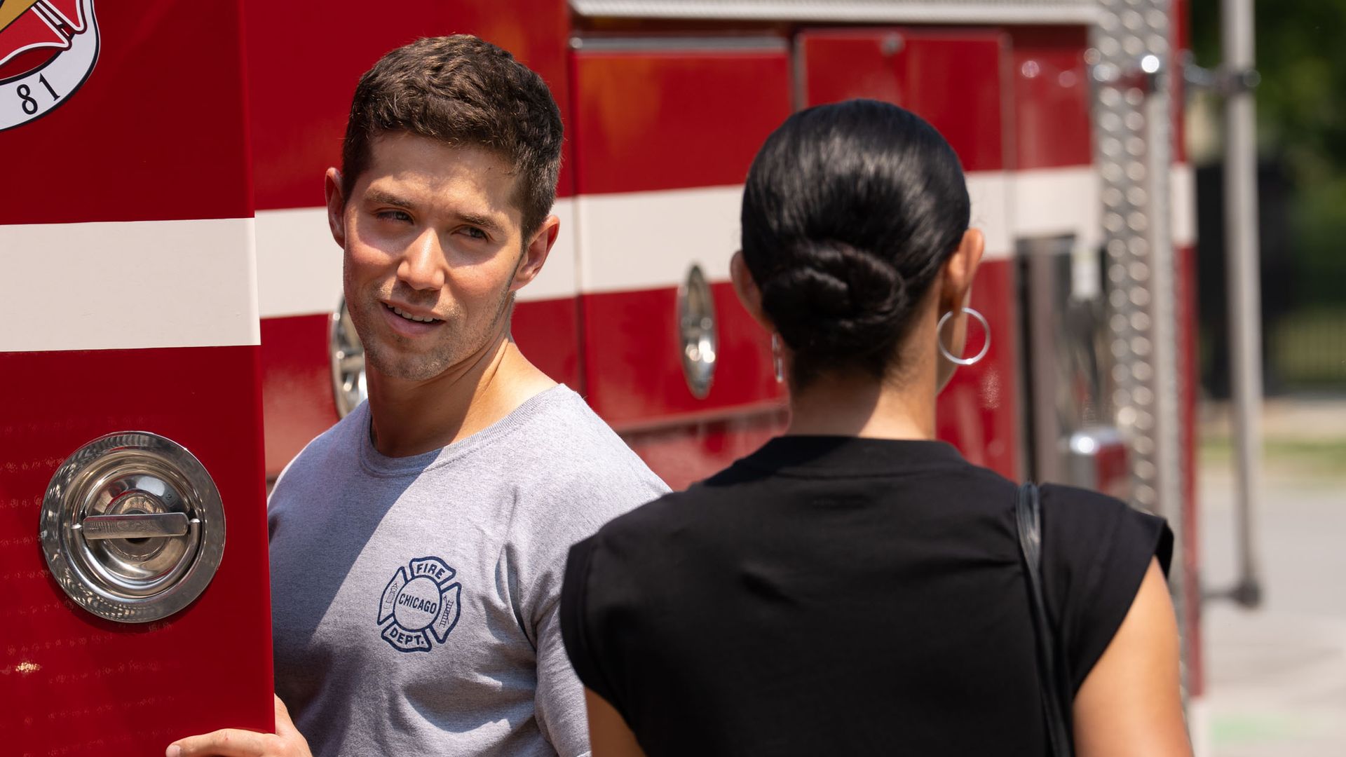 Brandon Larracuente as Firefighter Sal Vasquez on Chicago Fire season 14