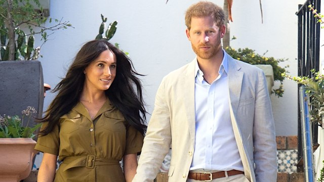 Prince Harry, Duke of Sussex and Meghan, Duchess of Sussex attend Heritage Day public holiday celebrations in the Bo Kaap district of Cape Town, during the royal tour of South Africa on September 24, 2019 in Cape Town, South Africa