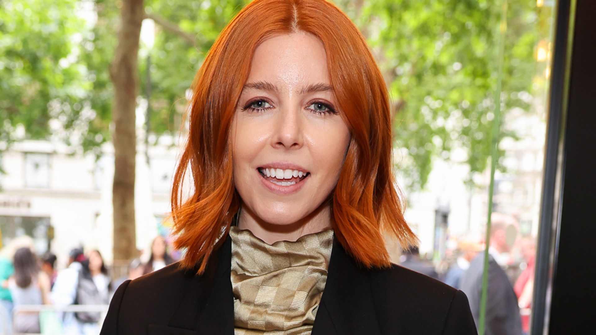 Stacey Dooley is the coolest new mum in her midriff-bearing crop top and baggy jeans